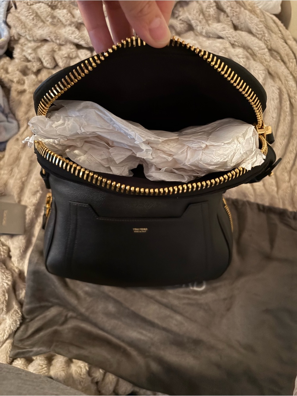 Tom Ford Black Medium Jennifer Bag - Picture 7 of 16
